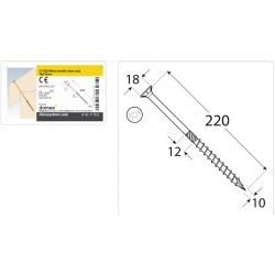 DMX 311022 - CS 10220 Wkręt ciesielski 10x220 - (50/op)